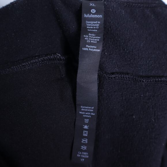 LULULEMON Thermo Black City Sweatpants Heathered Black Pull On Men's XL - Picture 8 of 9